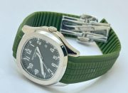 Patek Philippe Aquanaut Green Rubber Strap Watch - Image 6