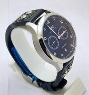 I W C Portuguese Power Reserve Black Leather Strap Swiss Automatic Watch - Image 5