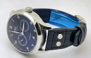 I W C Portuguese Power Reserve Black Leather Strap Swiss Automatic Watch - Image 6