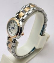 Longines Prima Luna Roman Mark Dual Tone Ladies Watch - Image 4