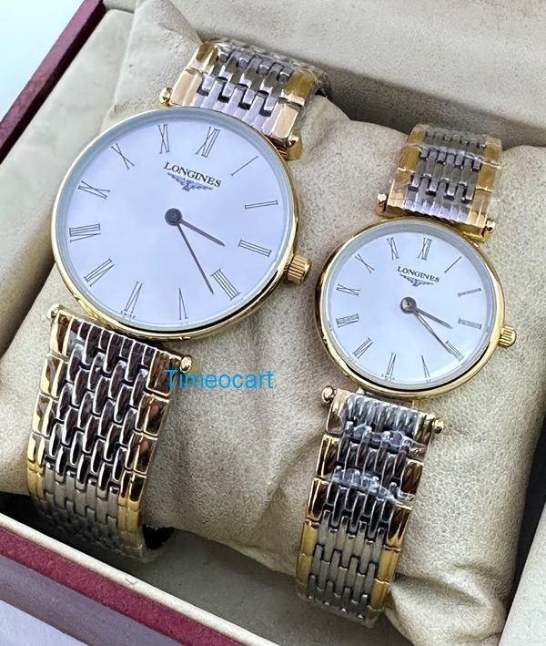 Longines Elegance La Grande Dual Tone Couple Watch - A