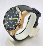 I W C Aquatimer 2000 Rose Gold Black Rubber Strap Swiss Automatic Watch - Image 4