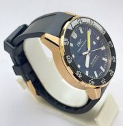 I W C Aquatimer 2000 Rose Gold Black Rubber Strap Swiss Automatic Watch - Image 5
