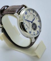 I W C Schaffhausen Portofino DAY-DATE Tourbillon Steel Leather Strap Swiss Automatic Watch - Image 4
