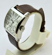 Franck Muller Square Master 2 Leather Strap Watch - Image 4