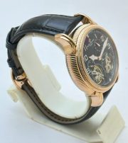 Patek Philippe Double Flying Tourbillon DAY-NIGHT Black Swiss Automatic Watch - Image 4