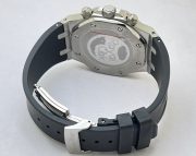 Audemars Piguet Chronometer Steel Black Rubber Strap Watch - Image 7