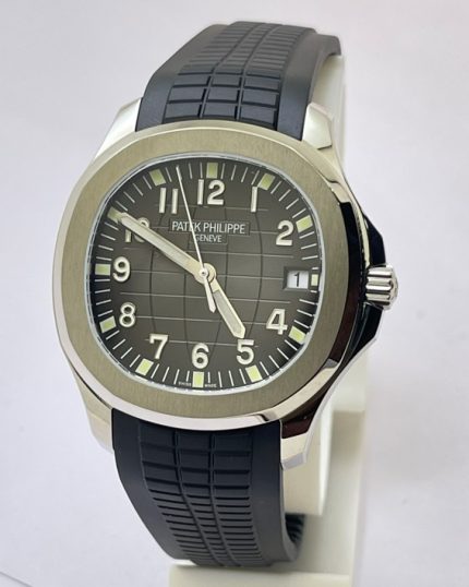 Patek Philippe Aquanaut Steel Black Rubber Strap Swiss ETA Watch