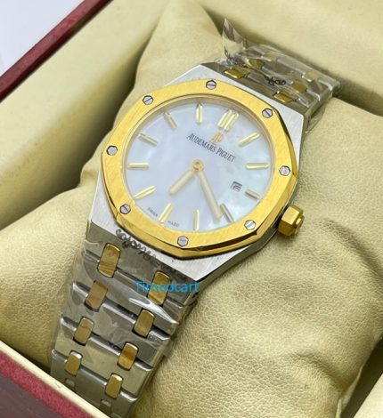 Audemars Piguet Royal Oak Mother of Pearl Dual Tone Ladies Watch