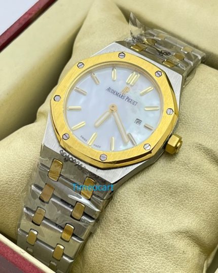 Audemars Piguet Royal Oak Mother of Pearl Dual Tone Ladies Watch