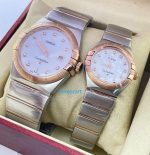 Omega Constellation Double Eagle Diamond Mark Couple Watch