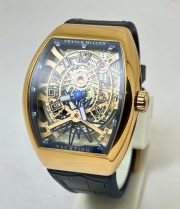 Franck Muller Yachting Anchor Rose Gold Blue Strap Swiss Automatic Watch - Image 3