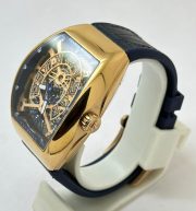 Franck Muller Yachting Anchor Rose Gold Blue Strap Swiss Automatic Watch - Image 4