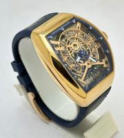 Franck Muller Yachting Anchor Rose Gold Blue Strap Swiss Automatic Watch - Image 5