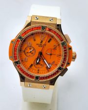 Hublot Big Bang Tutti Frutti Orange Ladies Watch - Image 3