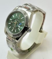 Rolex Sky Dweller Green Steel Swiss ETA Automatic Watch - Image 3