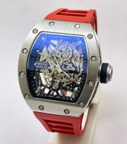 Richard Mille RM 035 Americas Edition Red Strap Swiss ETA 7750 Valjoux Movement Watch - Image 3