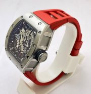 Richard Mille RM 035 Americas Edition Red Strap Swiss ETA 7750 Valjoux Movement Watch - Image 4
