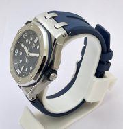 Audemars Piguet Diver Blue Rubber Strap Swiss ETA Valjoux 7750 Automatic Watch - Image 4