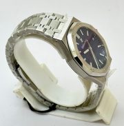 Audemars Piguet Royal Oak Steel Blue Swiss ETA Valjoux 7750 Automatic Watch - Image 5