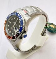 Rolex GMT Master ii Pepsi Oyster Bracelet Swiss ETA 3285 Valjoux Movement Watch - Image 4