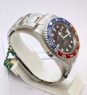 Rolex GMT Master ii Pepsi Oyster Bracelet Swiss ETA 3285 Valjoux Movement Watch - Image 5