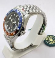 Rolex GMT Master ii Pepsi Jubilee Bracelet Swiss ETA 3285 Valjoux Movement Watch - Image 4