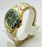 Rolex GMT Master II Golden Green Swiss ETA 3285 Valjoux Movement Watch - Image 4