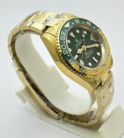 Rolex GMT Master II Golden Green Swiss ETA 3285 Valjoux Movement Watch - Image 5