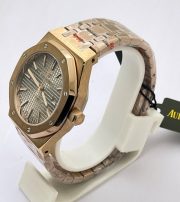 Audemars Piguet Royal Oak Rose Gold Grey Swiss Automatic Watch - Image 4