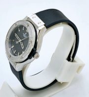 Hublot Classic Fusion Steel Diamond Black Rubber Strap Ladies Watch - Image 4