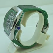 Franck Muller Vanguard Yachting Steel Green Leather Strap Swiss ETA Automatic Watch - Image 4