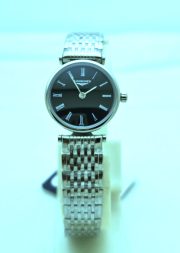 Longines Elegance La Grande Black Steel Ladies Watch - Image 3