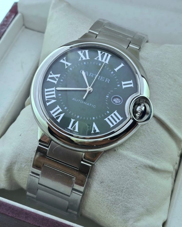 Cartier Ballon Bleu De Mens Steel Green Swiss Automatic Watch