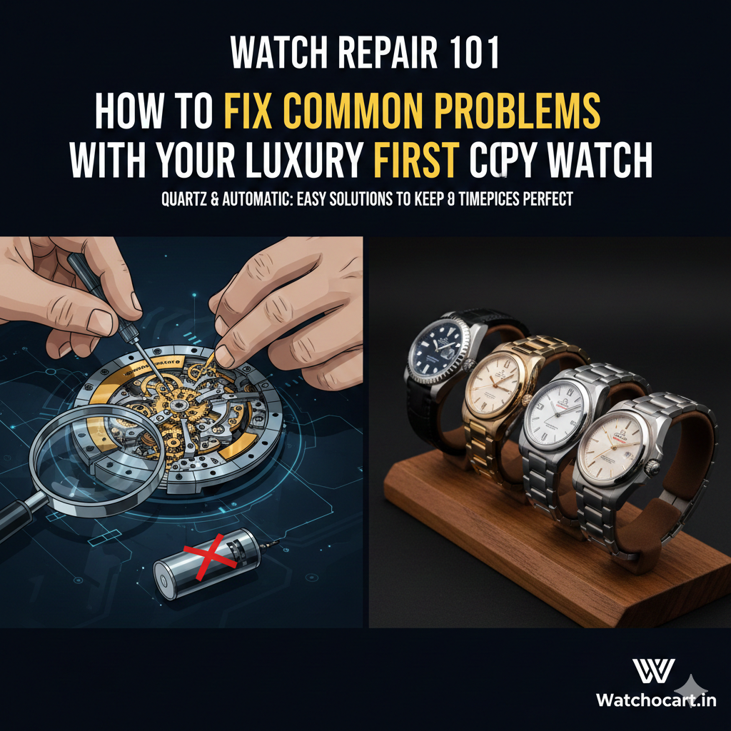 How to Fix Common Problems with Your Luxury First Copy Watch
