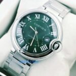 Cartier Ballon Bleu De Mens Steel Green Swiss Automatic Watch