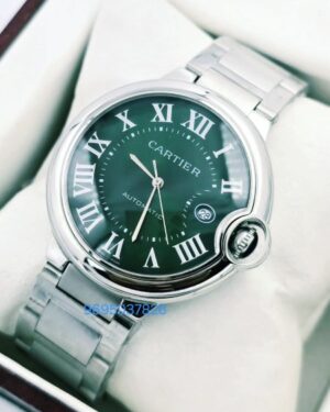 Cartier Ballon Bleu De Mens Steel Green Swiss Automatic Watch