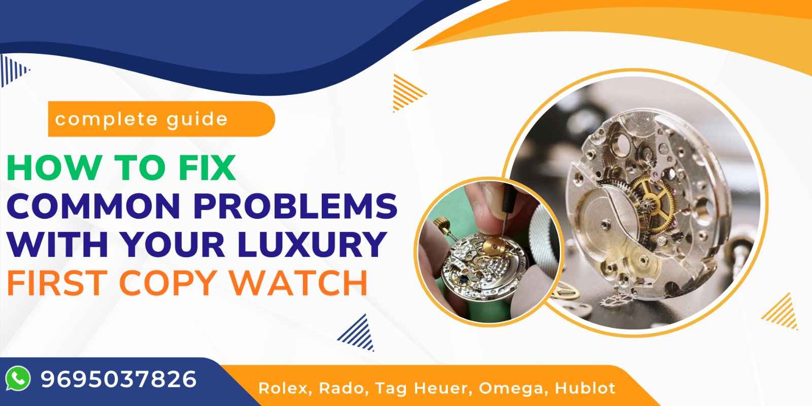 How to Fix Common Problems with Your Luxury First Copy Watch