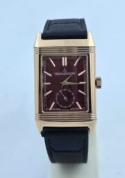 Jaeger Le Coultre Grande Reverso London Flagship Rose Gold Brown Watch - Image 3