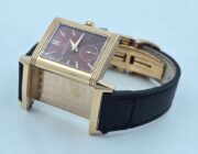 Jaeger Le Coultre Grande Reverso London Flagship Rose Gold Brown Watch - Image 7