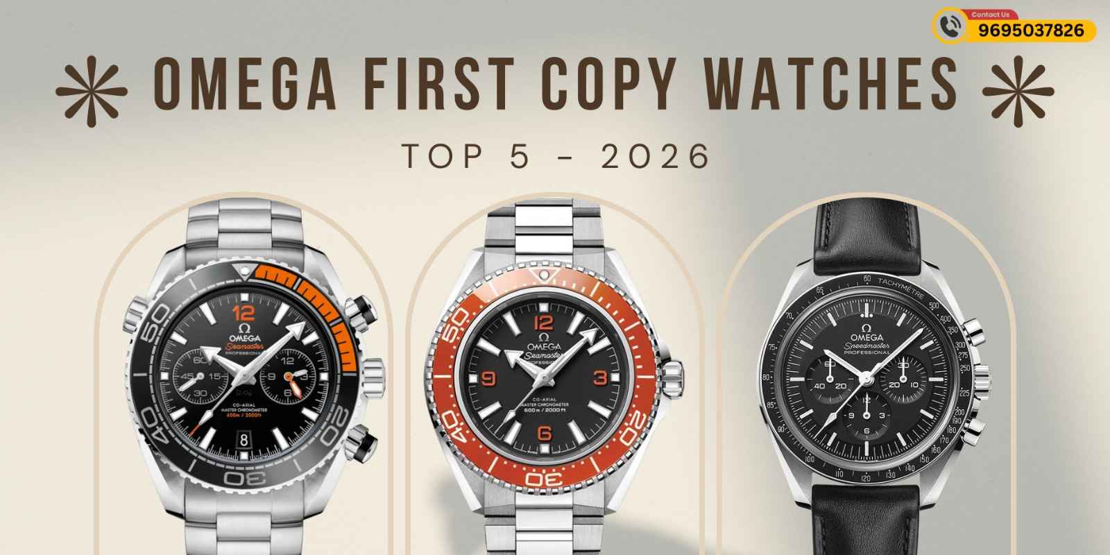 Top 5 First Copy Omega Watches for 2026