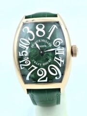 Franck Muller Crazy Hours Green Leather Strap Swiss Automatic Watch - Image 3