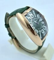 Franck Muller Crazy Hours Green Leather Strap Swiss Automatic Watch - Image 5