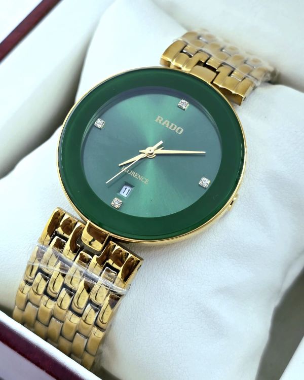 Rado Florence Green Rose Gold Watch