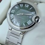 Cartier Ballon Bleu De Mens Steel Green Swiss Automatic Watch