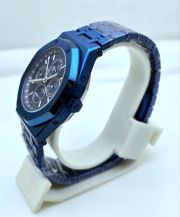 Audemars Piguet Royal Oak Perpetual Calendar Blue Swiss Automatic Watch - Image 4