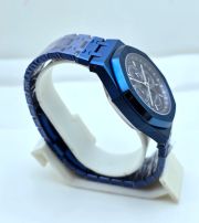 Audemars Piguet Royal Oak Perpetual Calendar Blue Swiss Automatic Watch - Image 5