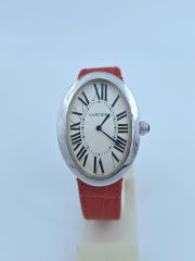 Cartier Baignoire Red Strap Ladies Watch - Image 3