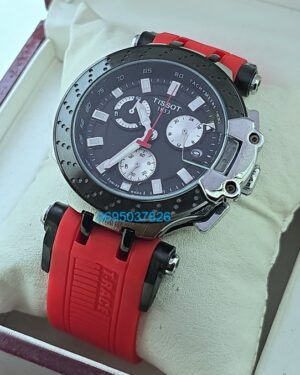 Tissot T-Race Chronograph Red Rubber Strap Watch