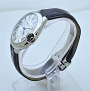 Cartier Ballon Bleu De Mens Steel Leather Strap Swiss Automatic Watch - Image 4